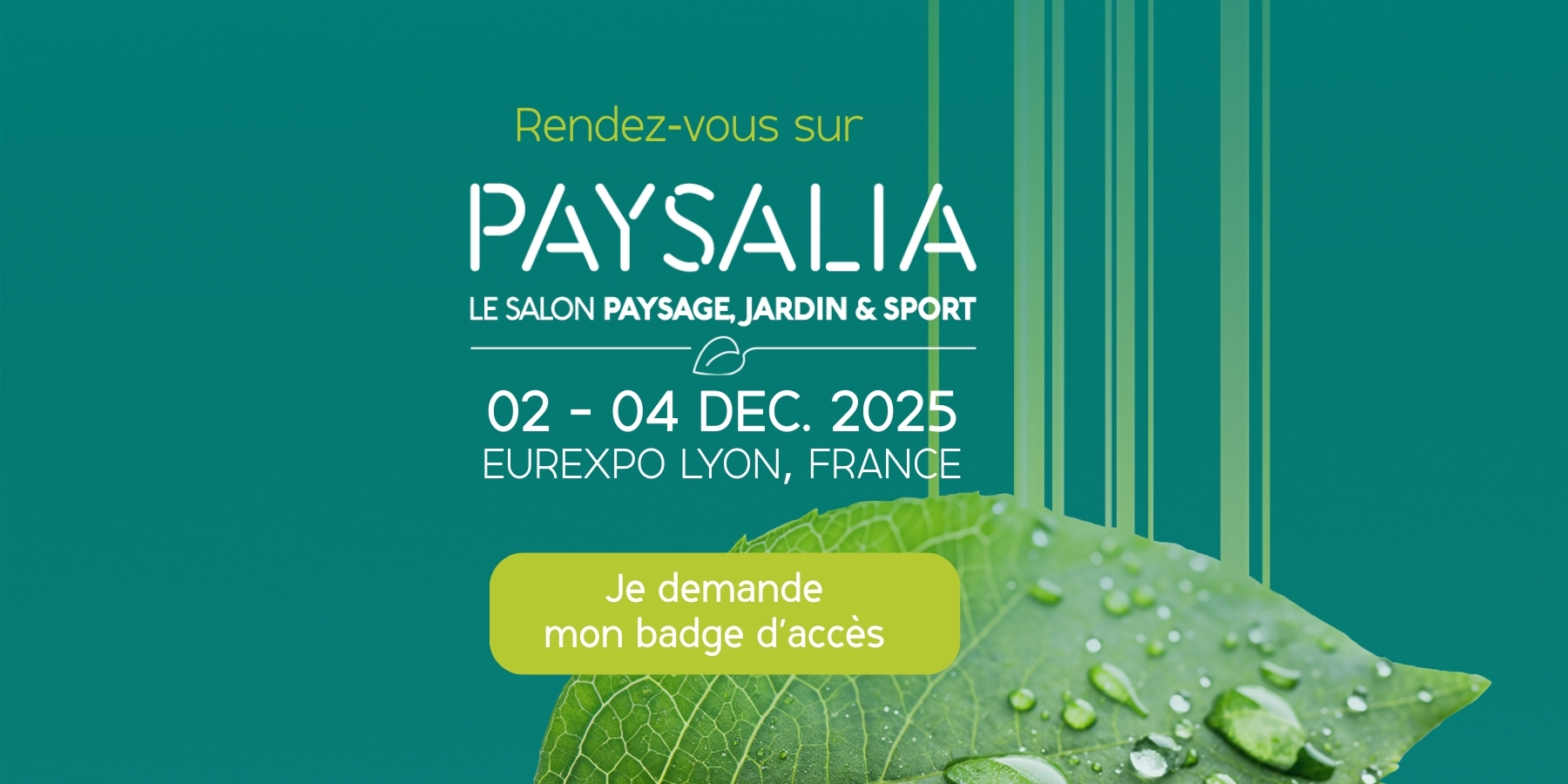 Inscription Paysalia 2025